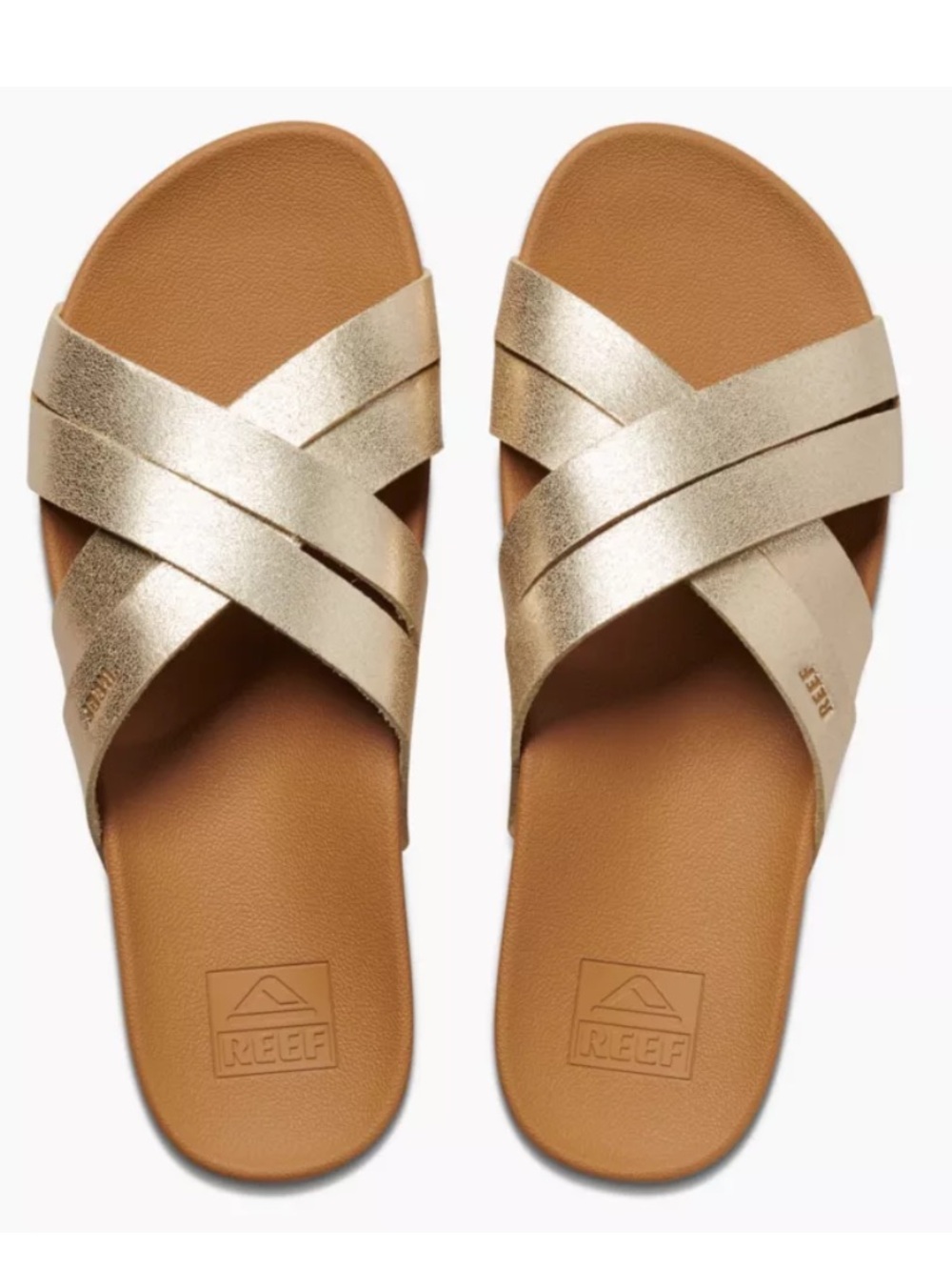 Reef Cushion Spring Blosson Gold Sandals | Size 8